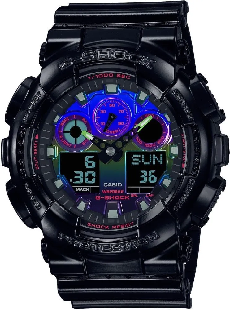 Casio GA-100RGB-1ADR Erkek Kol Saati - 1